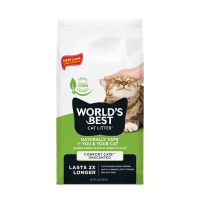Worlds Best Comfort Care Unscented Cat Litter (6.8kg)