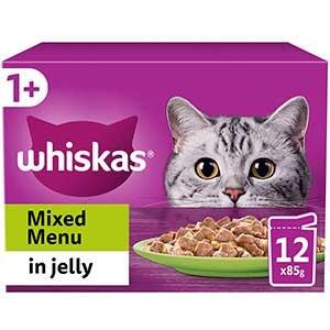 Whiskas  1+  Cat Food Mixed Menu in Jelly