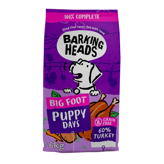 Barking Heads Big Foot Puppy days Turkey 6kg