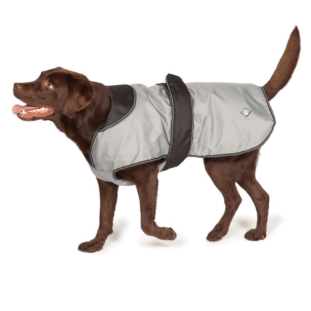 Grey 2 in 1 Coat with dog