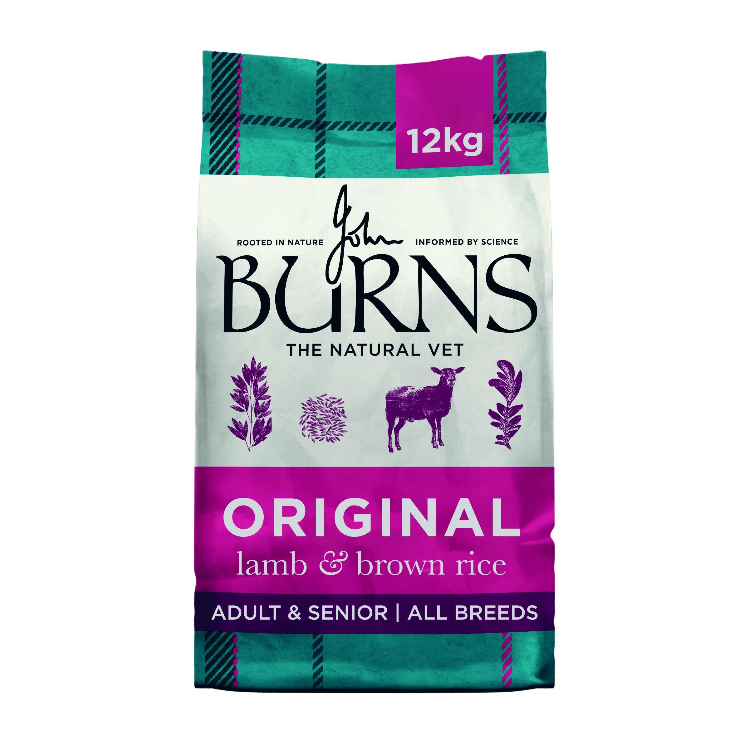 Burns Original Lamb and Brown Rice 12kg bag New Packaging