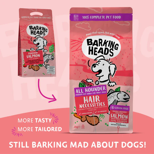 Barking Heads All Hounder Hair Necessities Salmon Dry Dog Food