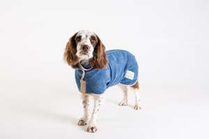 Classic Sandringham Blue dog Drying Coat