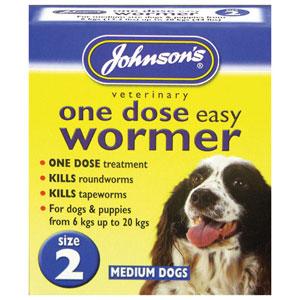 Johnsons One Dose Dog Wormer