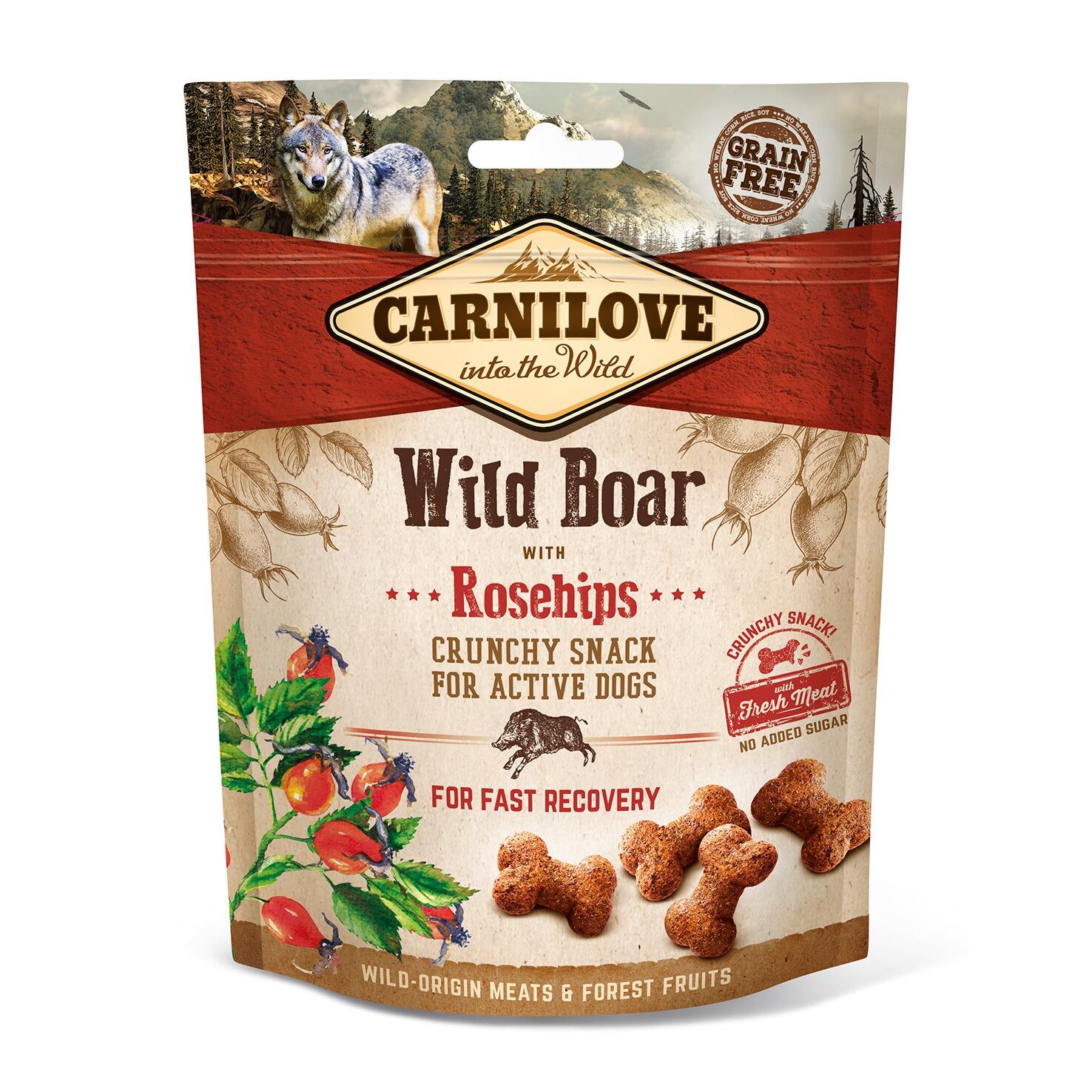 Carnilove Wild Boar with Rosehip Crunchy Snack for Dogs
