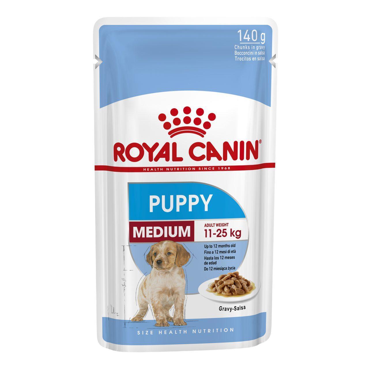 Royal Canin Medium Puppy Wet Dog Food (10 x 140g)