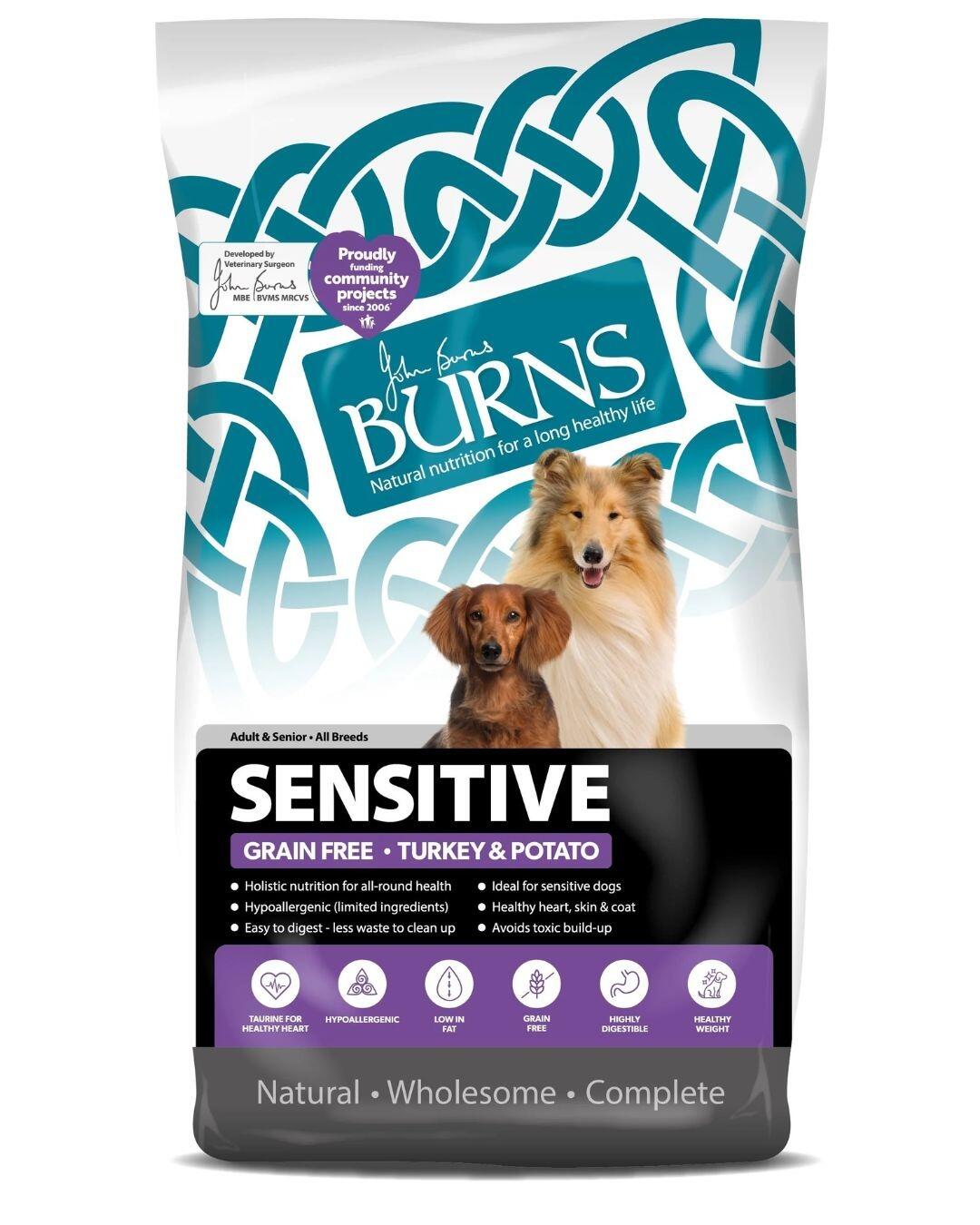 Burns Sensitive Grain Free Turkey & Potato 6kg