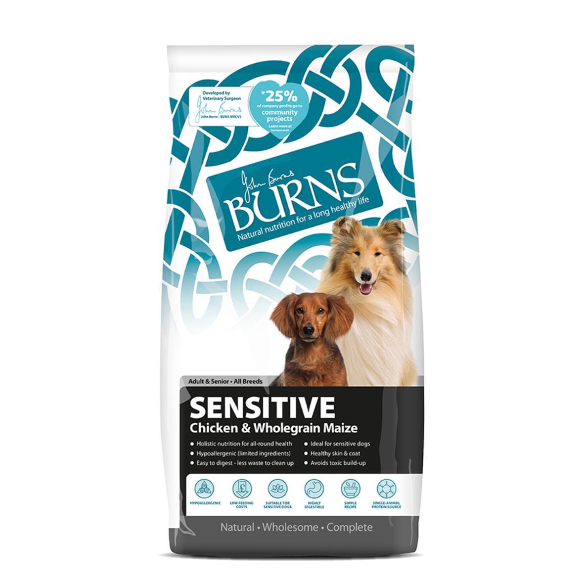 burns sensitive chicken and maize