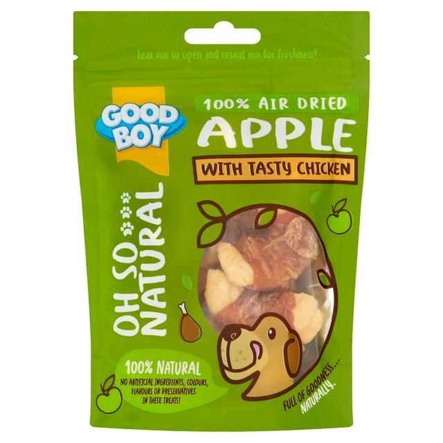 Dried apple top dog treats