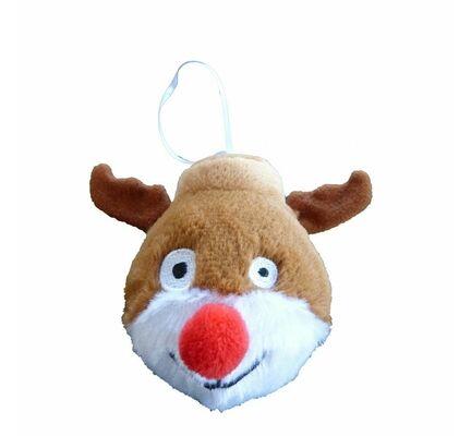 Reindeer Squeaky Bauble Dog Toy