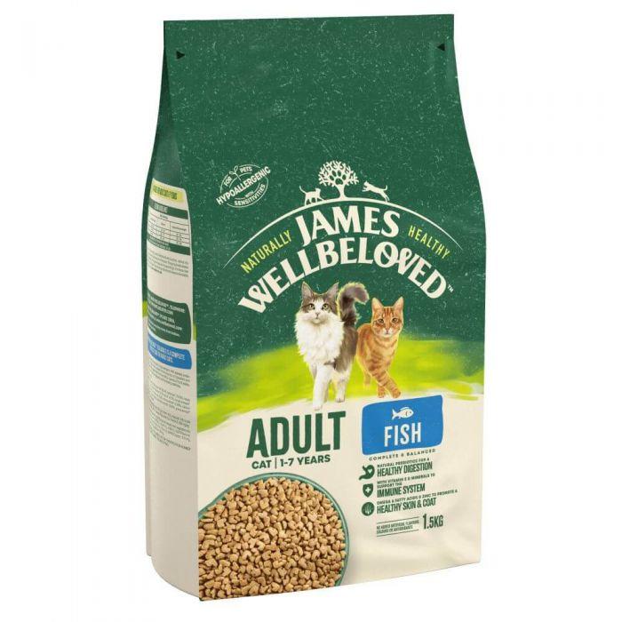James Wellbeloved Adult Cat with Fish and Rice 1.5kg