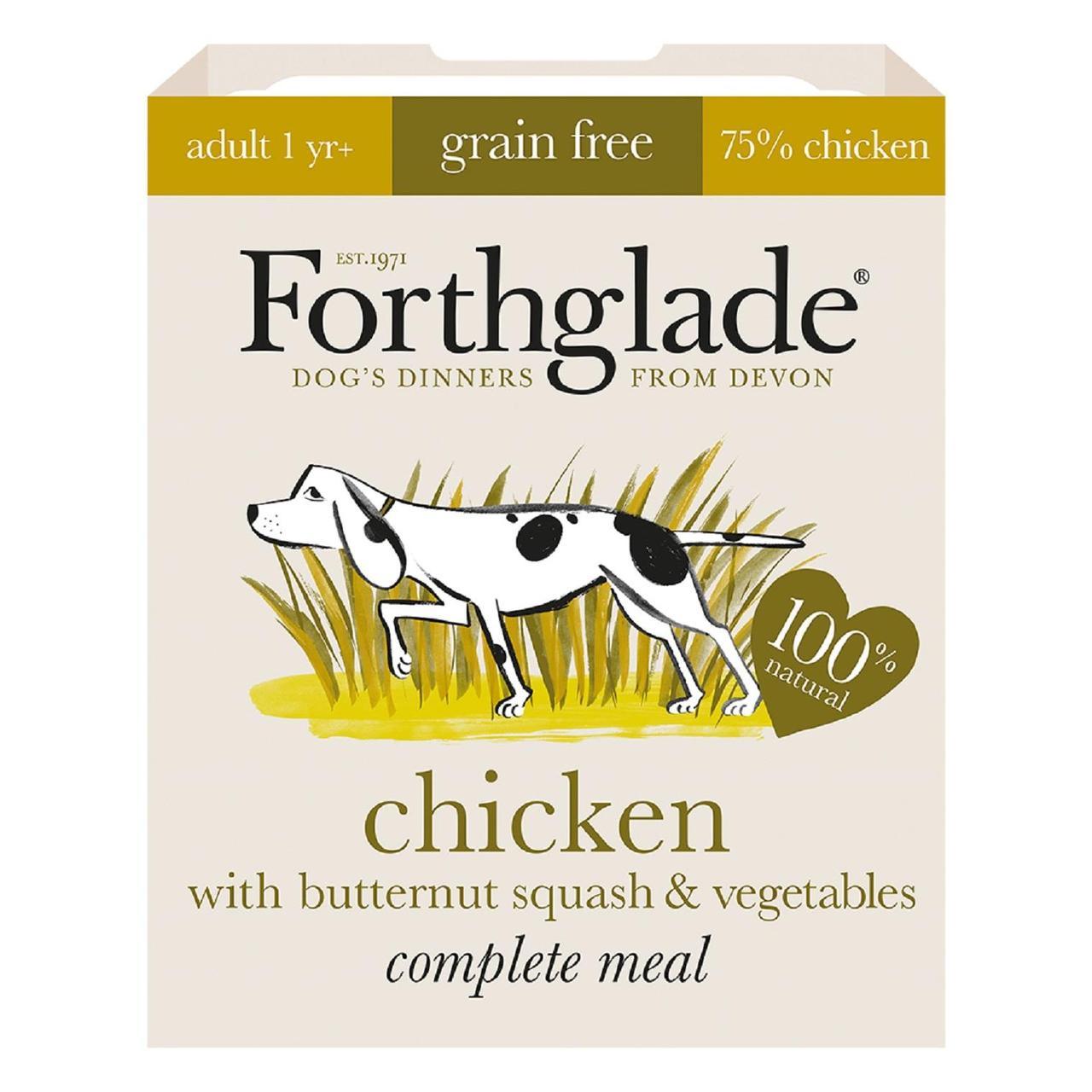 Forthglade Complete Meal Adult Grain Free Chicken with Butternut Squash & Vegetables 395g