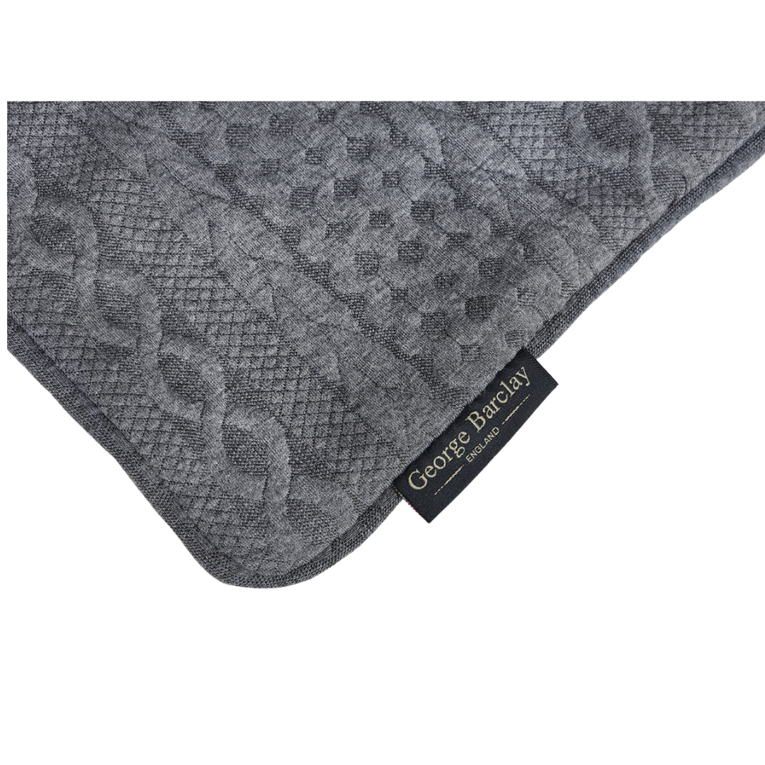 Barclay Aran Knit, Deluxe Pet Blanket Grey