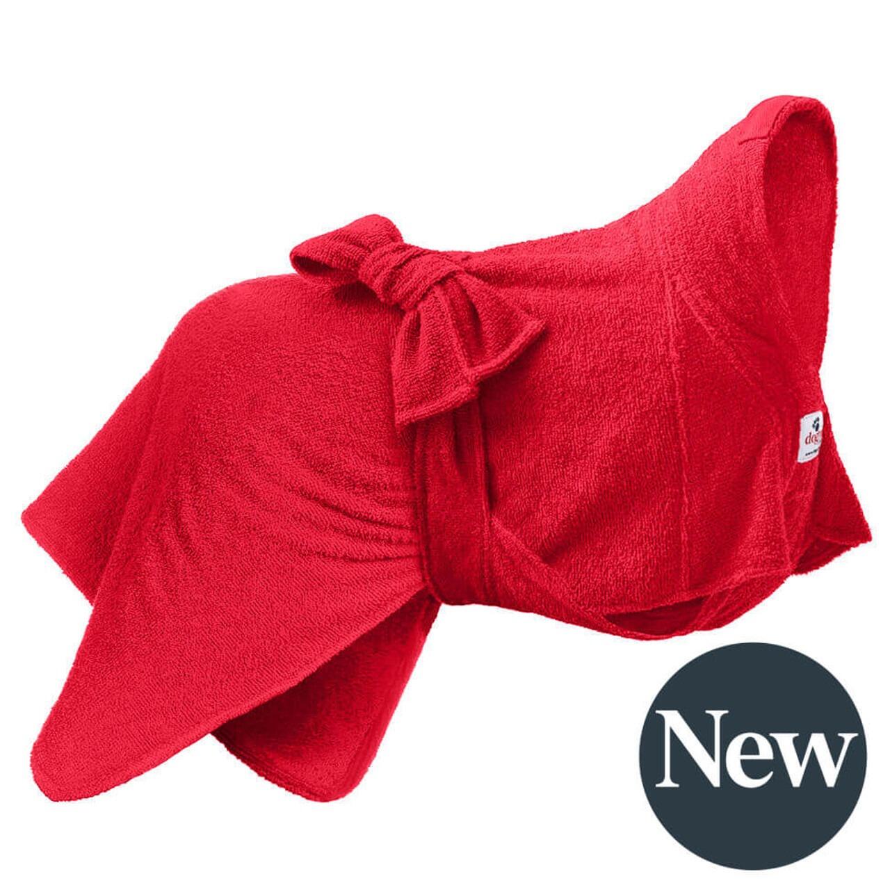 Red Dogrobe MAX -  Drying Coat for Dogs