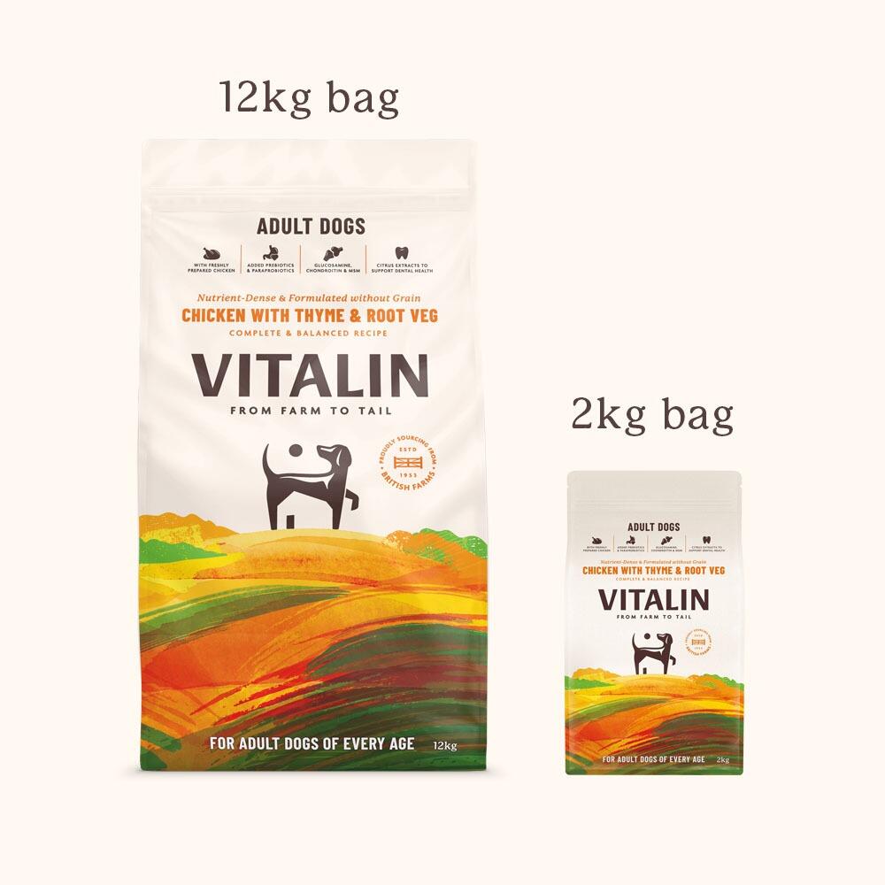 Vitalin Grain Free Adult Chicken with Thyme & Root Veg 3