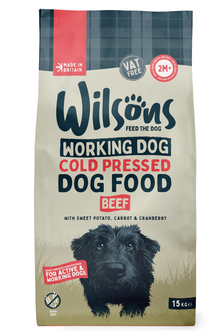 Wilsons Cold Pressed Working Dog Food Beef - 15kg