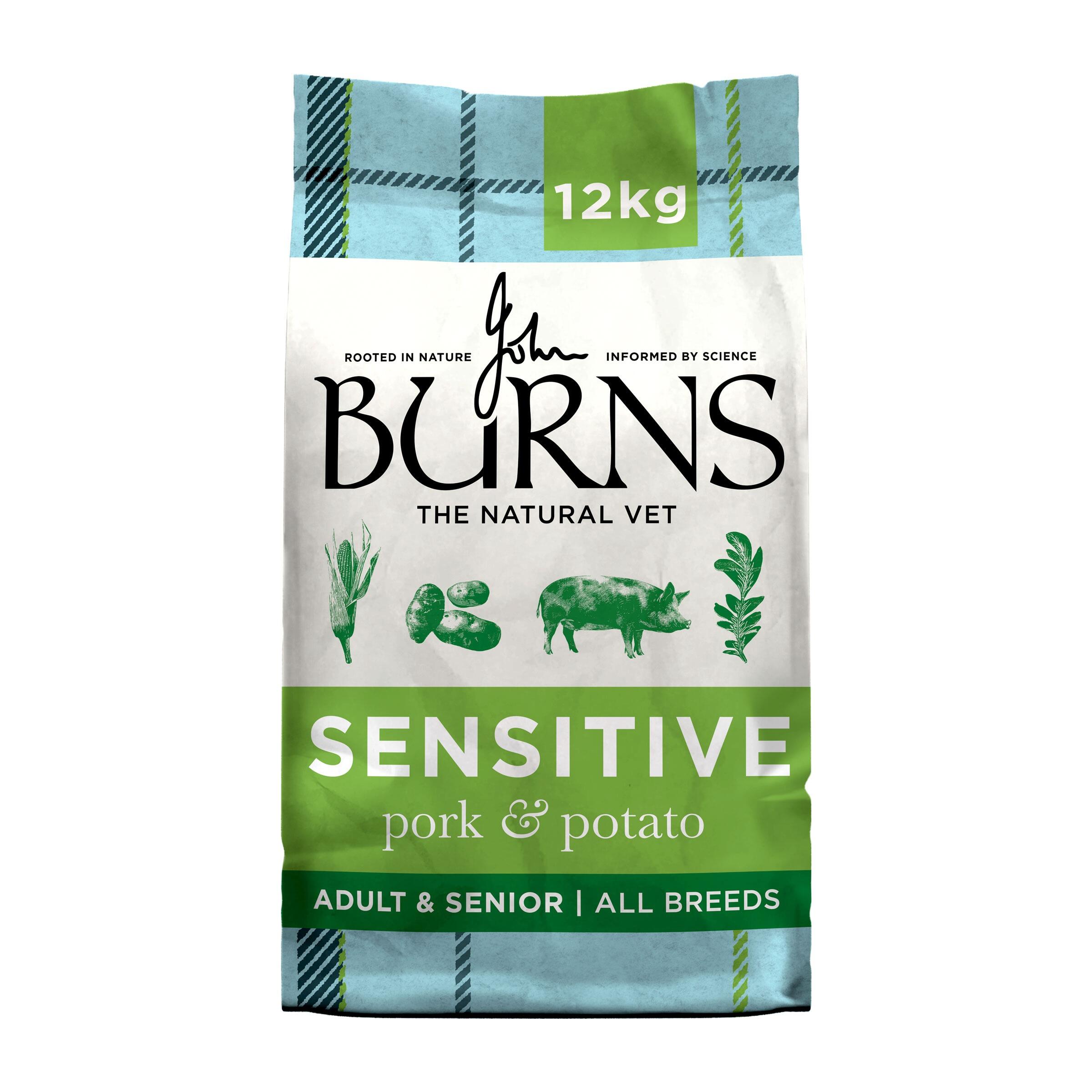 Burns Sensitive Pork and Potato 12kg New Packaging