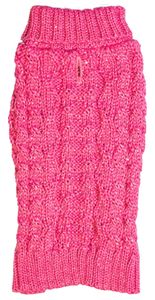 Sparkle Cable Knit Pink Jumper