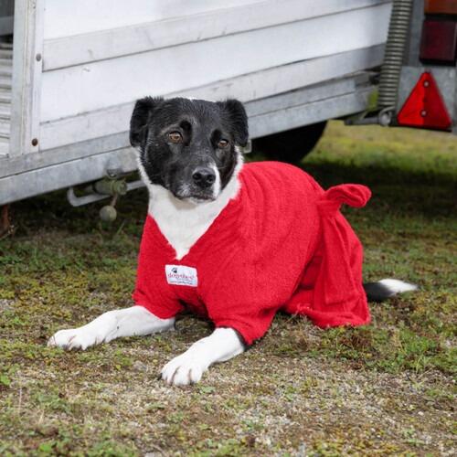 Red Dogrobe MAX -  Drying Coat for Dogs