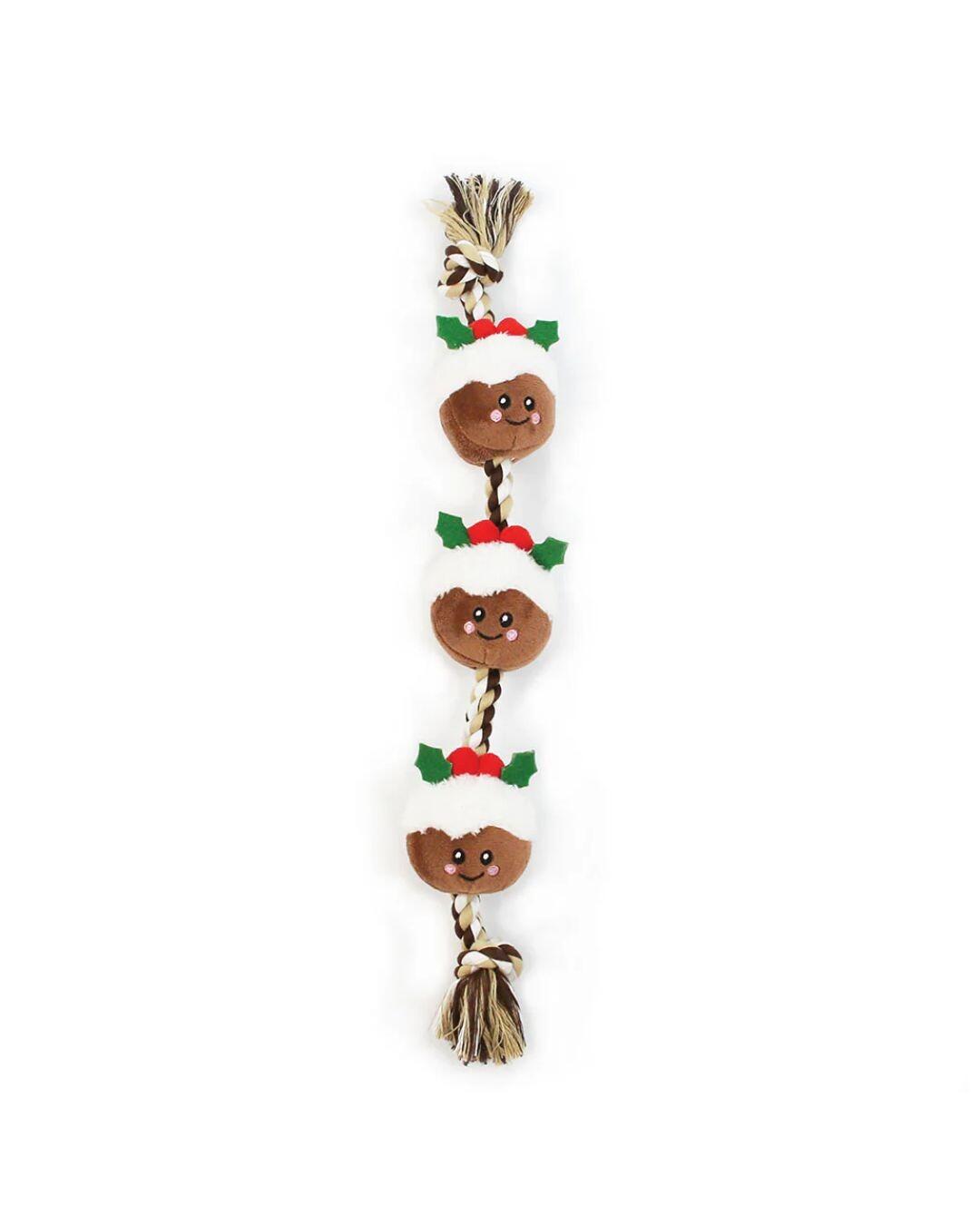 Happy Pet Xmas Puds Rope Dog Toy