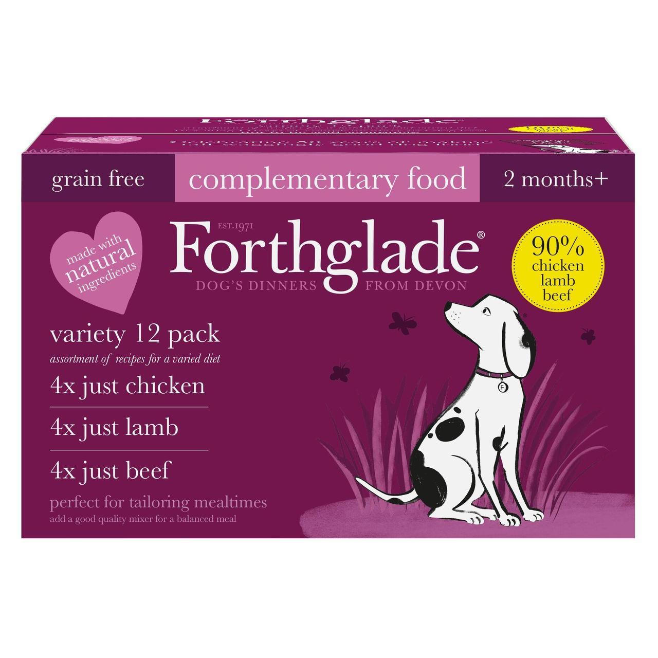 Forthglade Just Adult Multicase Grain Free (Chicken, Lamb and Beef)