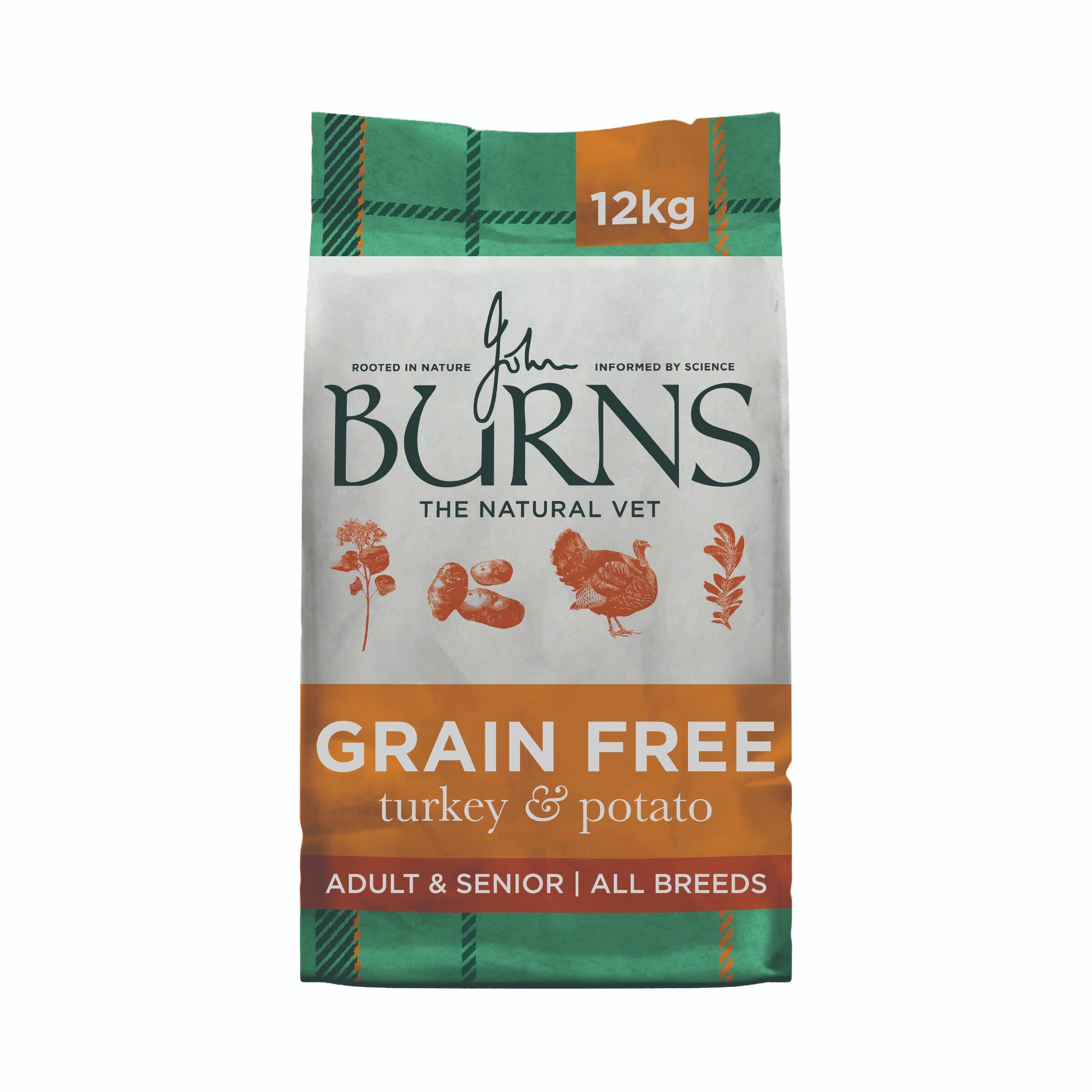 Burns Sensitive Grain Free Turkey & Potato 12kg new packaging