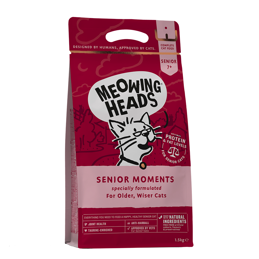 Meowing Heads Senior Moments (dry food)
