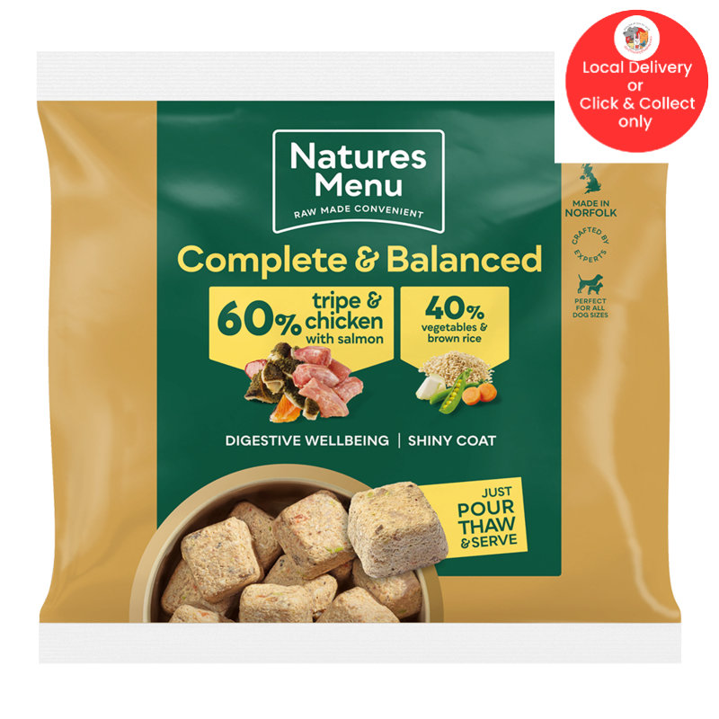 Nature's Menu Tripe & chicken complete and Balanced 60/40 nuggets