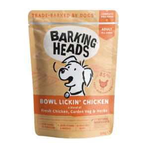 Barking Heads Bowl Lickin' Chicken Pouches Grain Free
