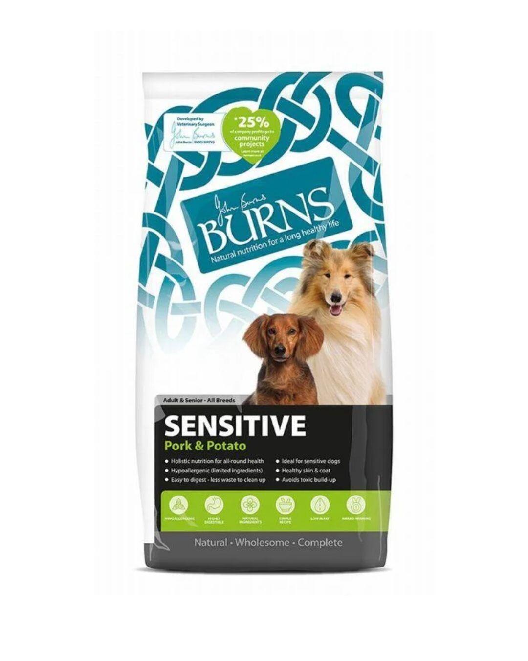 Burns Sensitive Pork and Potato 6kg
