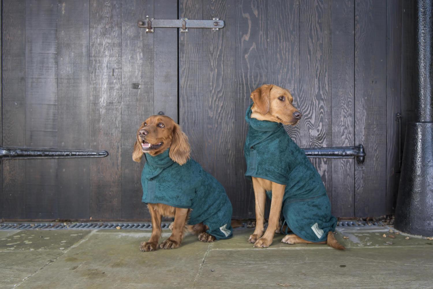 Classic Bottle Green Ruff and Tumble Dog Drying Coat