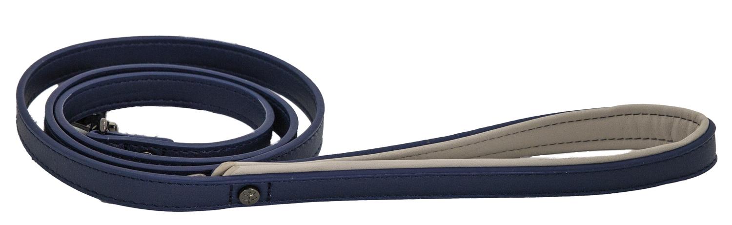 Sotnos Navy Classic Leather Lead