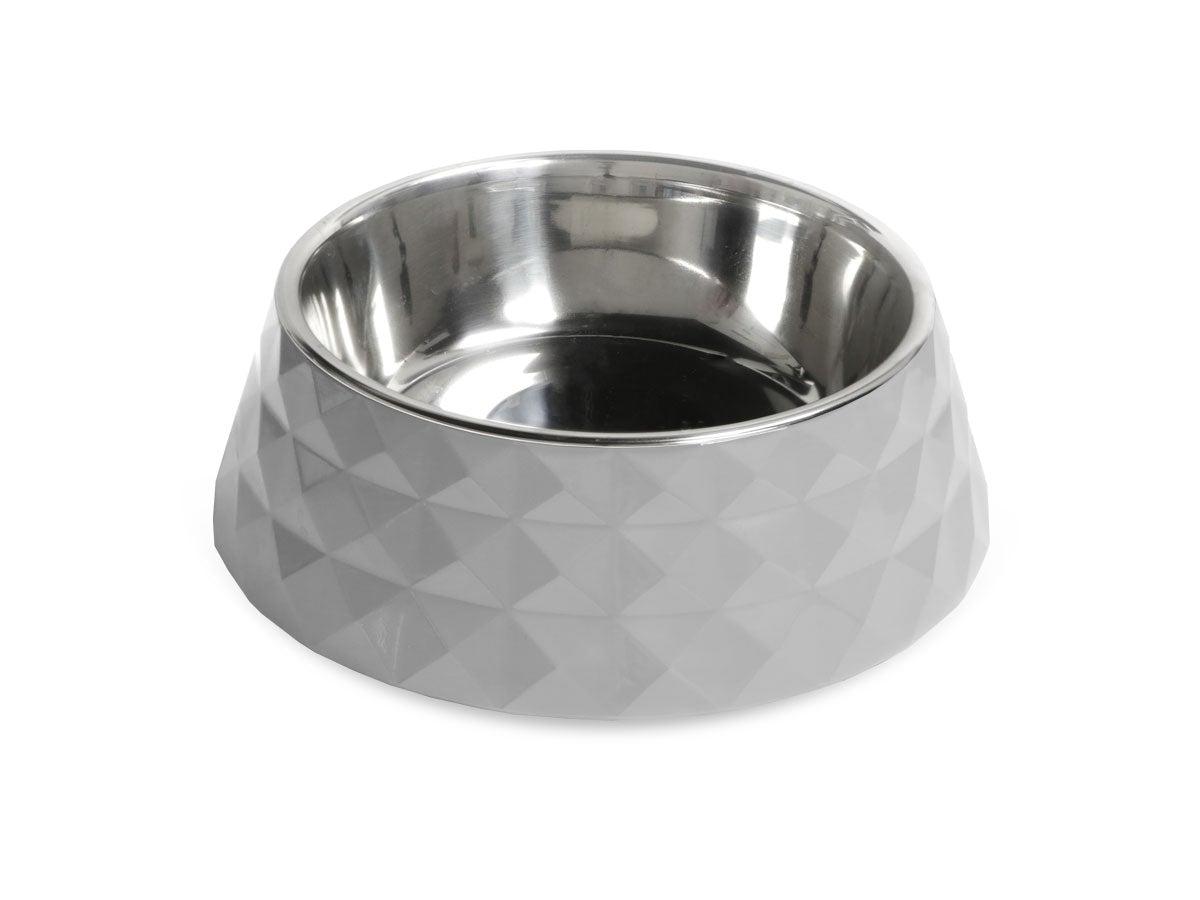 Harlequin Grey Dog Feeding Bowl