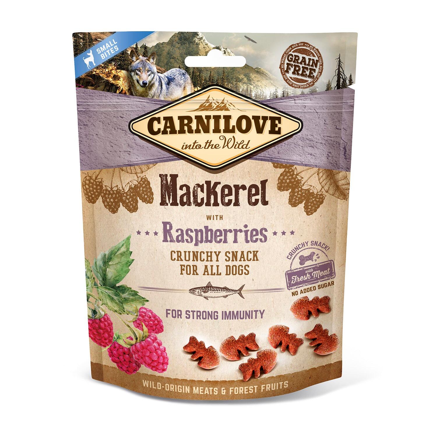 Carnilove Mackerel with Raspberries Crunchy Snack for Dogs