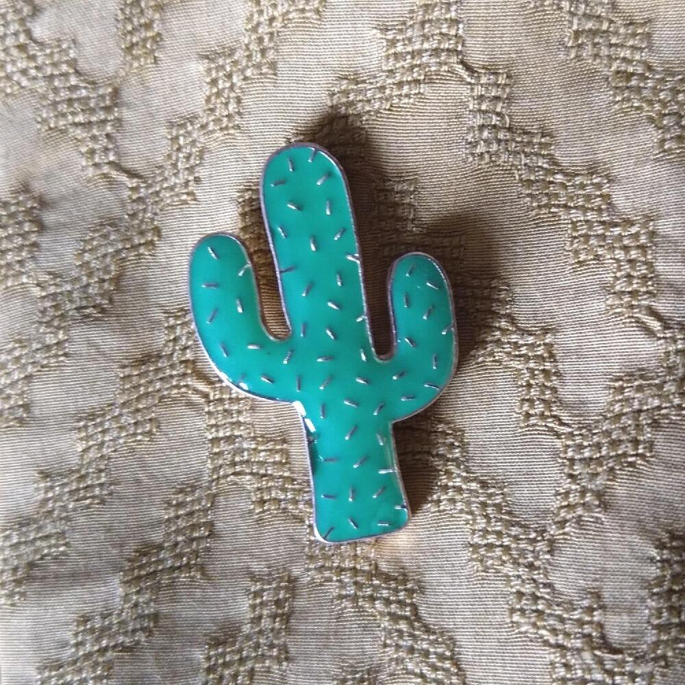 Cactus Pin Badge at Albert & Moo