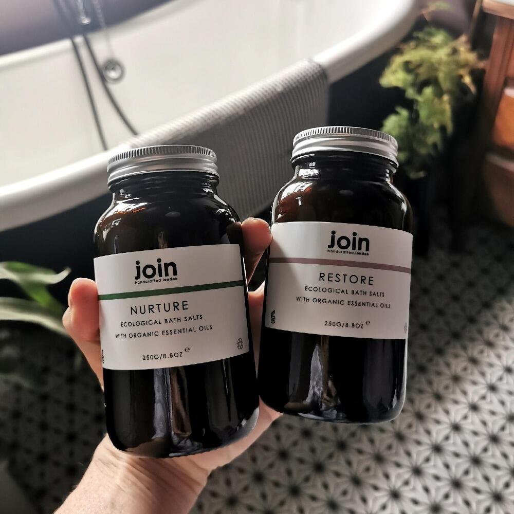 Join Restore Bath Salts with Organic Lavender Oil at Albert & Moo