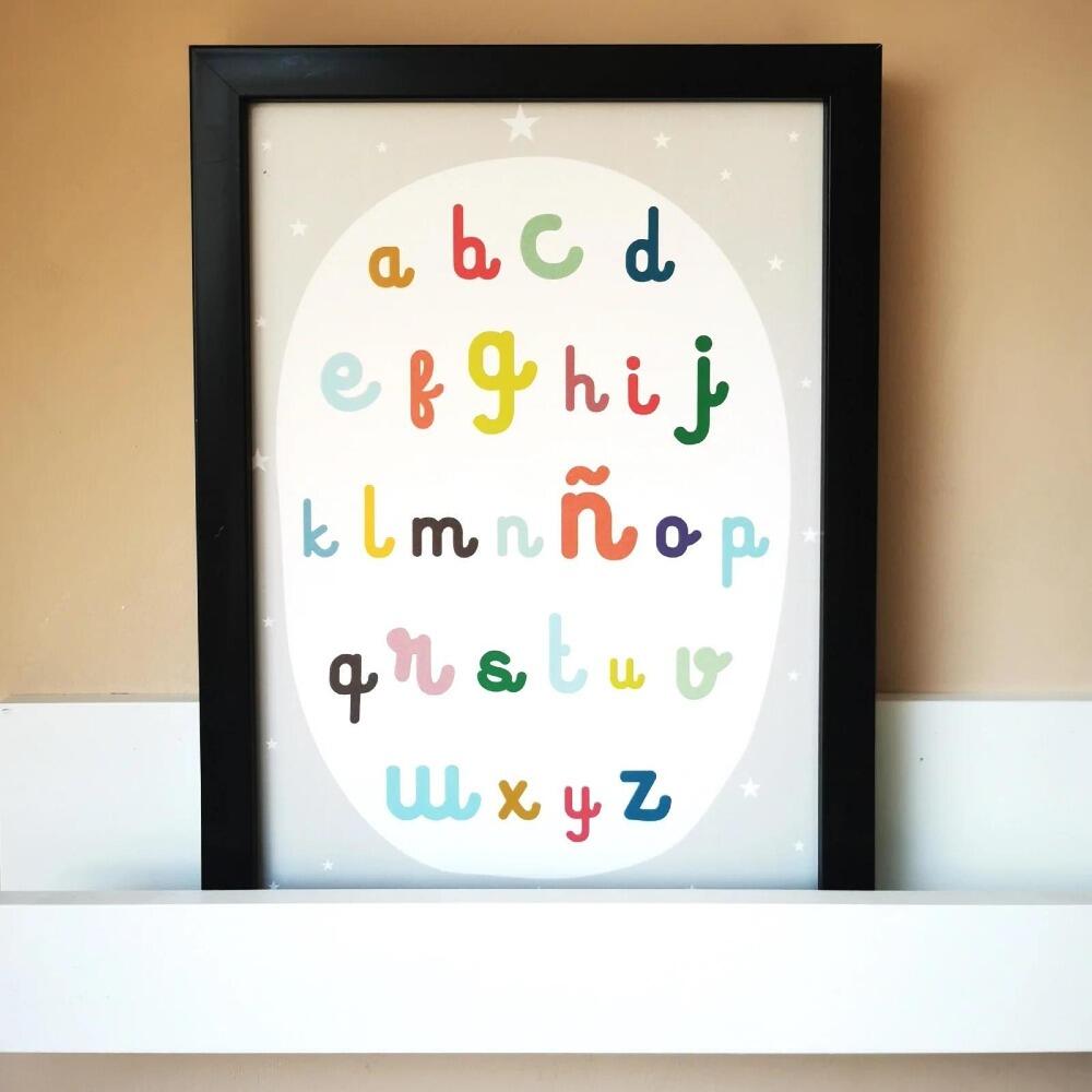 ABC A4 Print by Haciendo el Indio at Albert & Moo Interiors