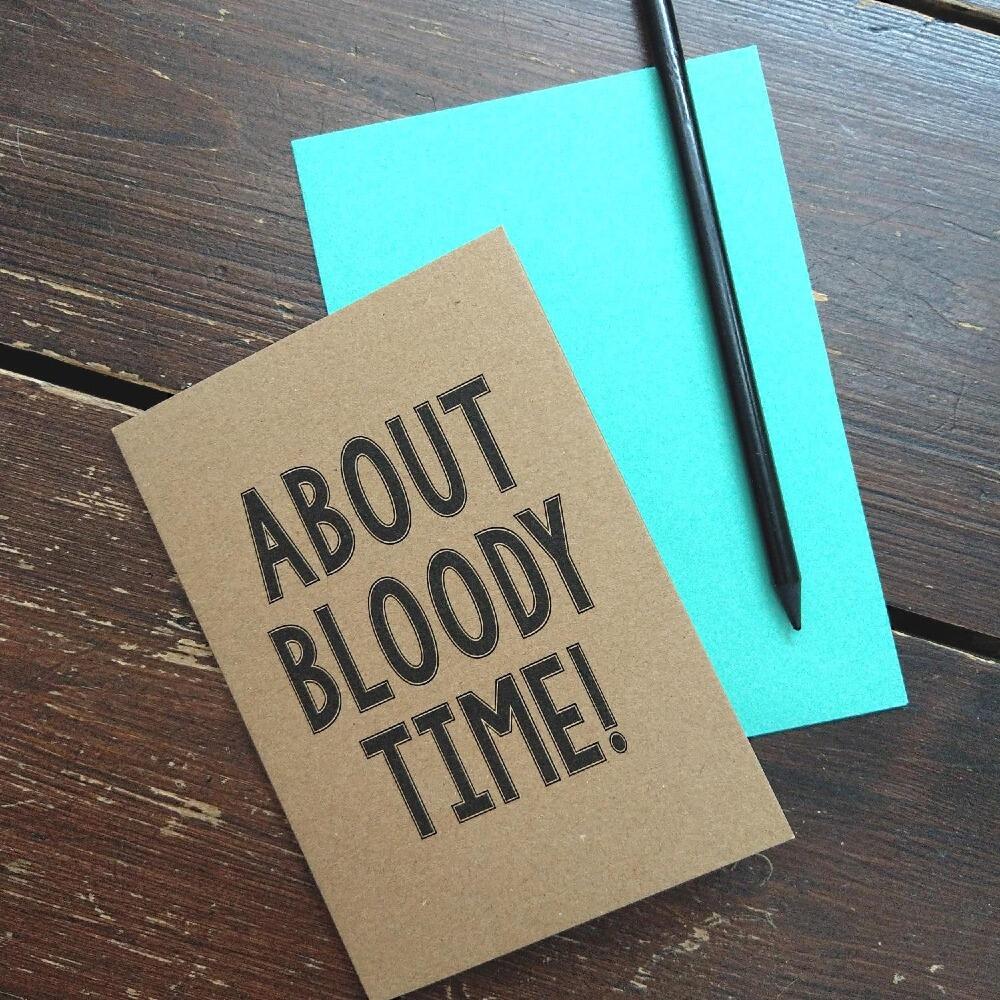 Bettie Confetti About Time Card at Albert & Moo