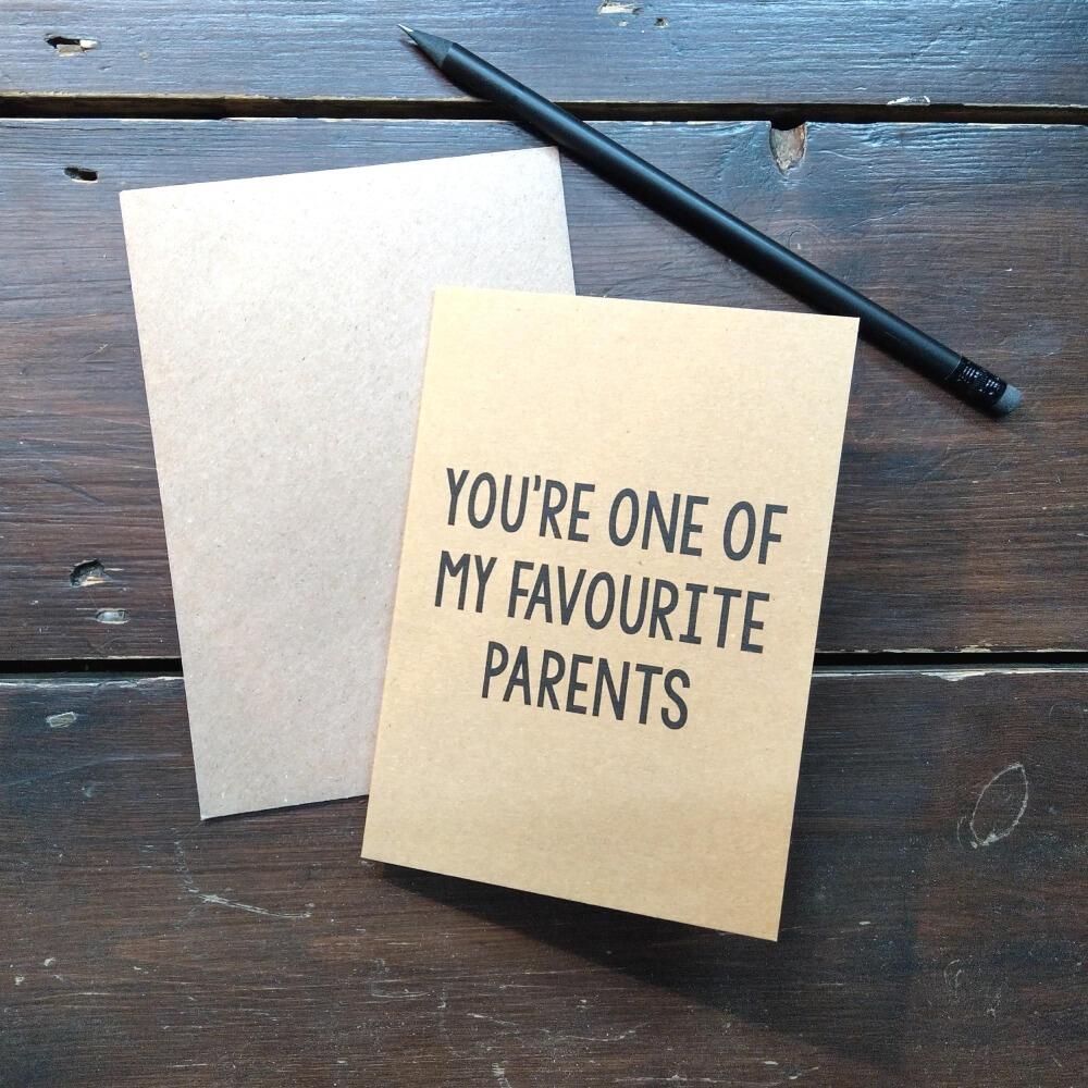 Bettie Confetti Favourite Parents Card at Albert & Moo