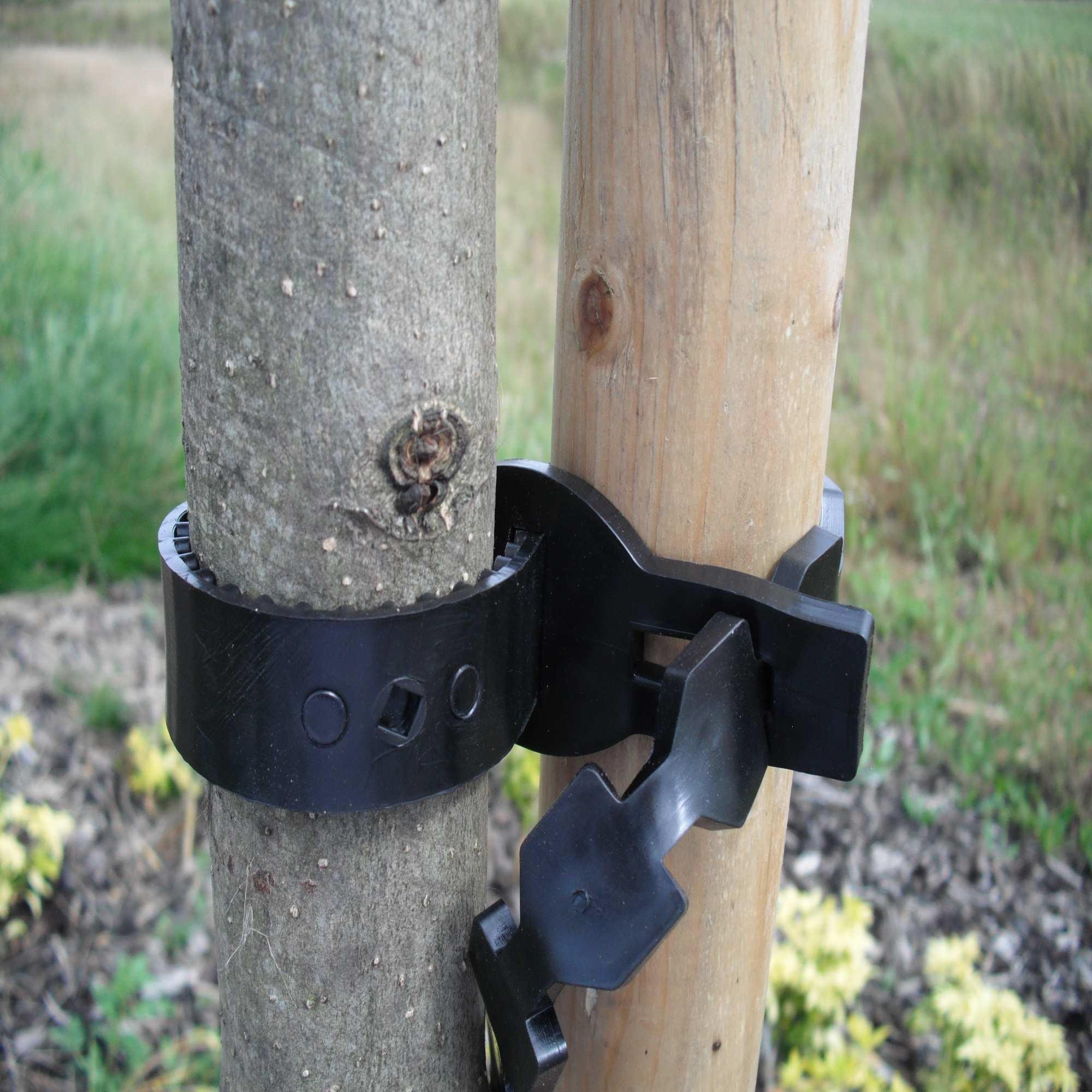 one soft black tree tie tied to a tree