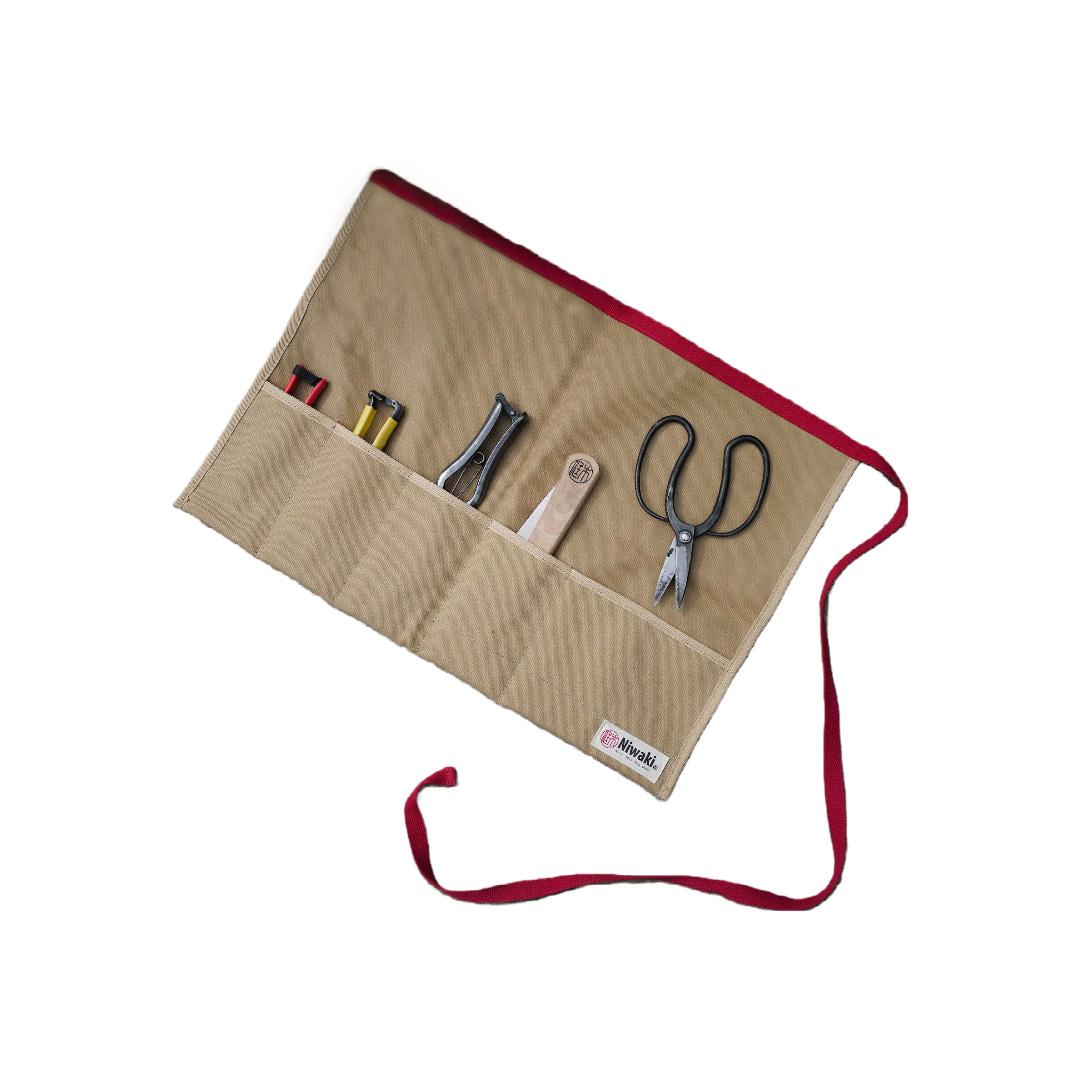 A tool roll on a white background