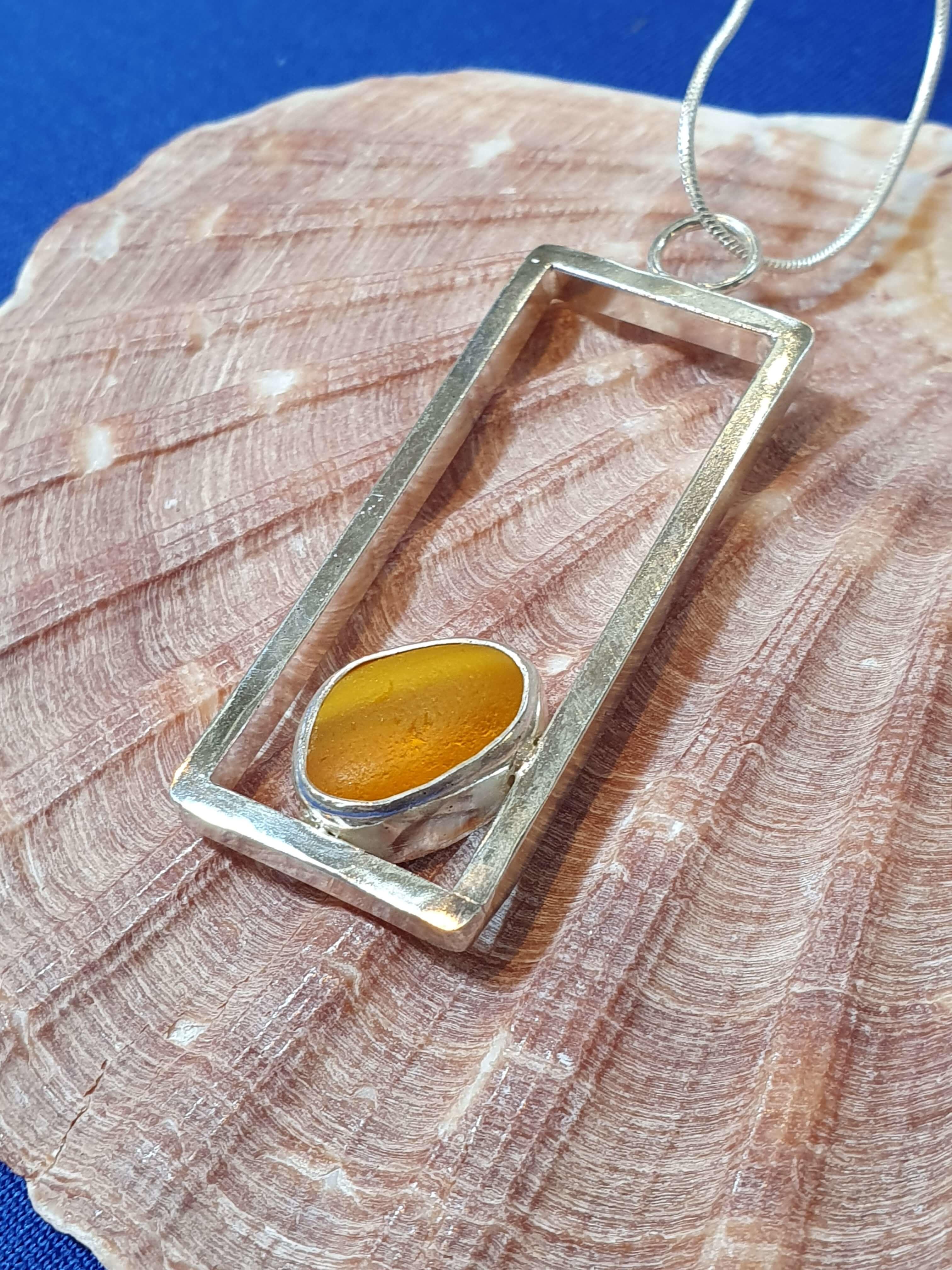 sea glass pendant