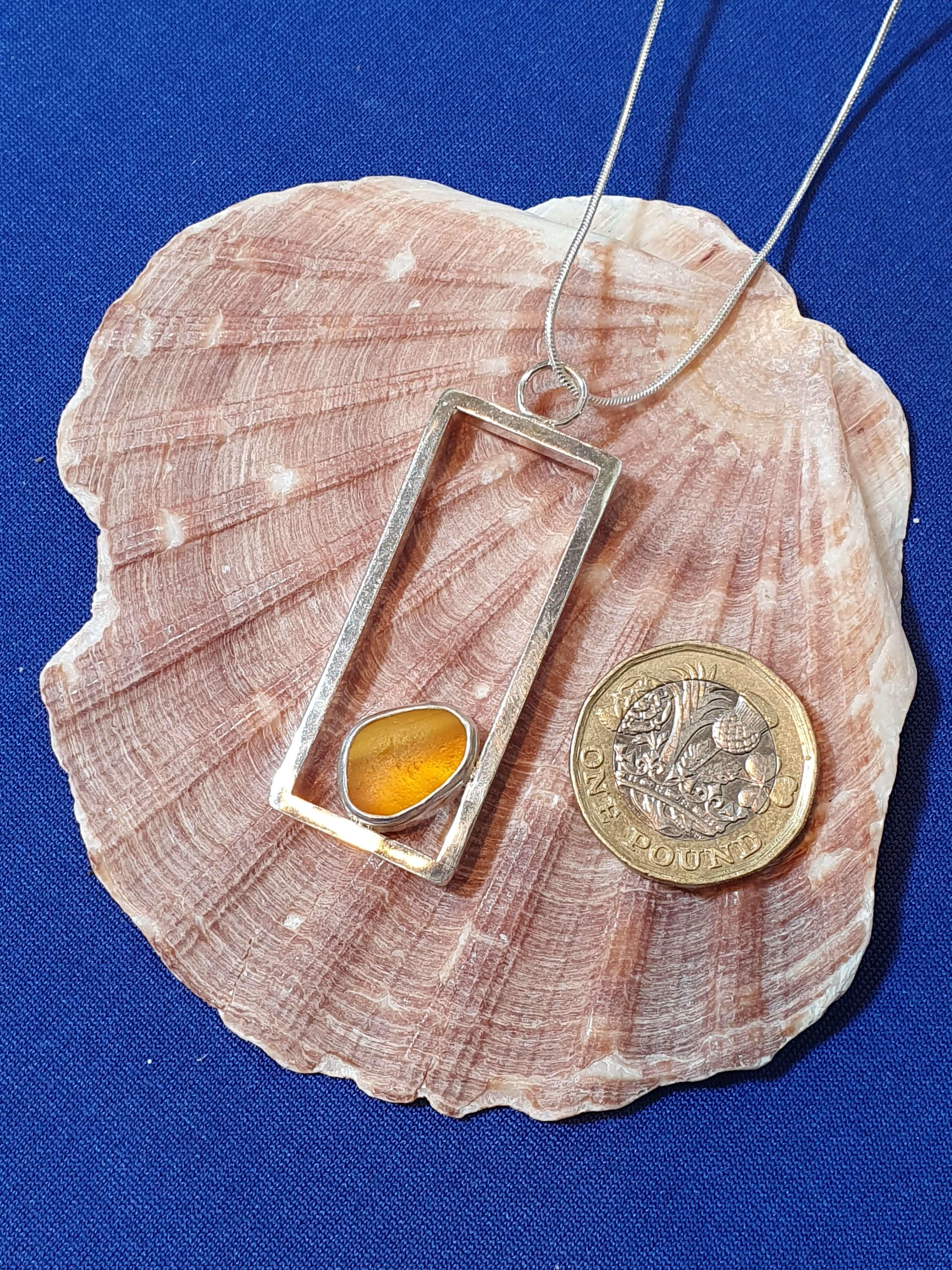 sea glass pendant