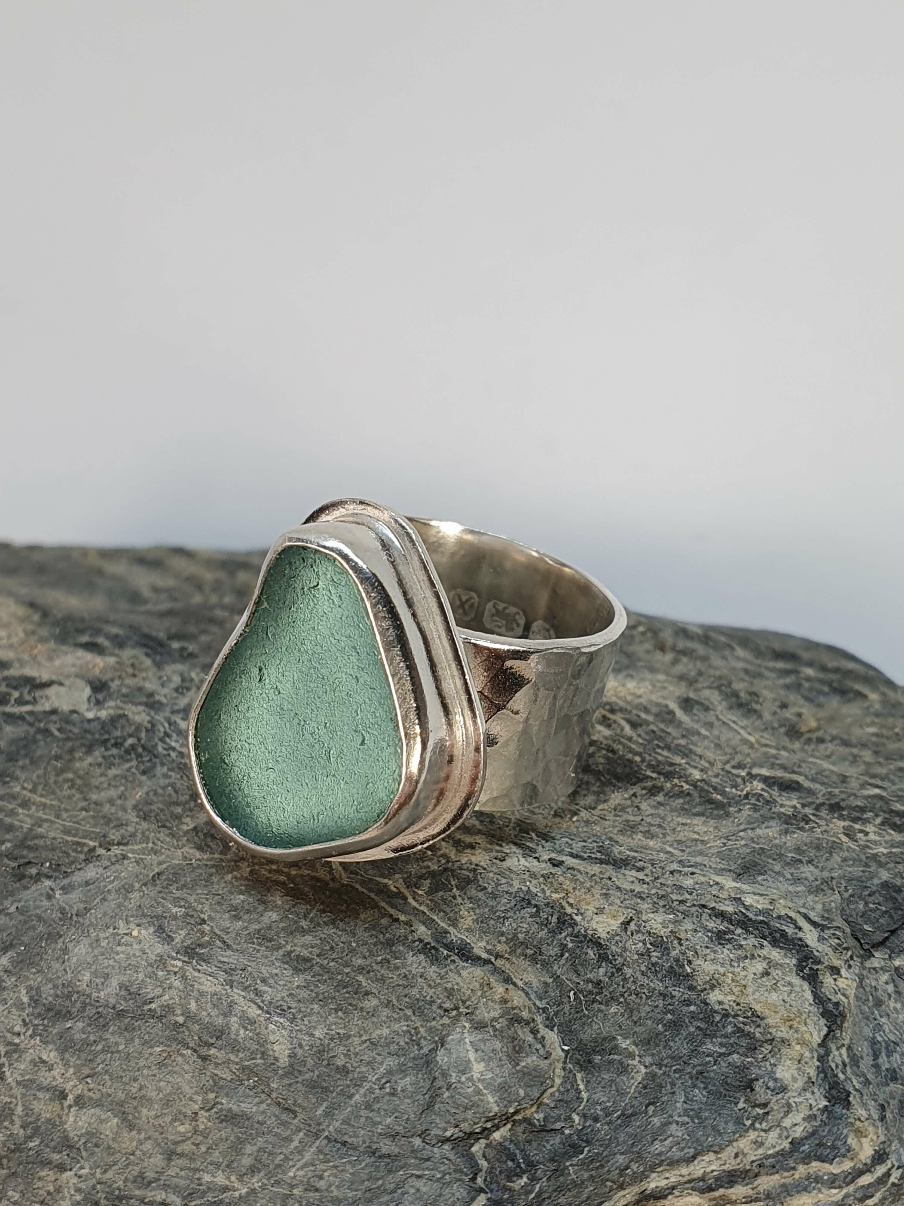 Cornish sea clearance glass ring