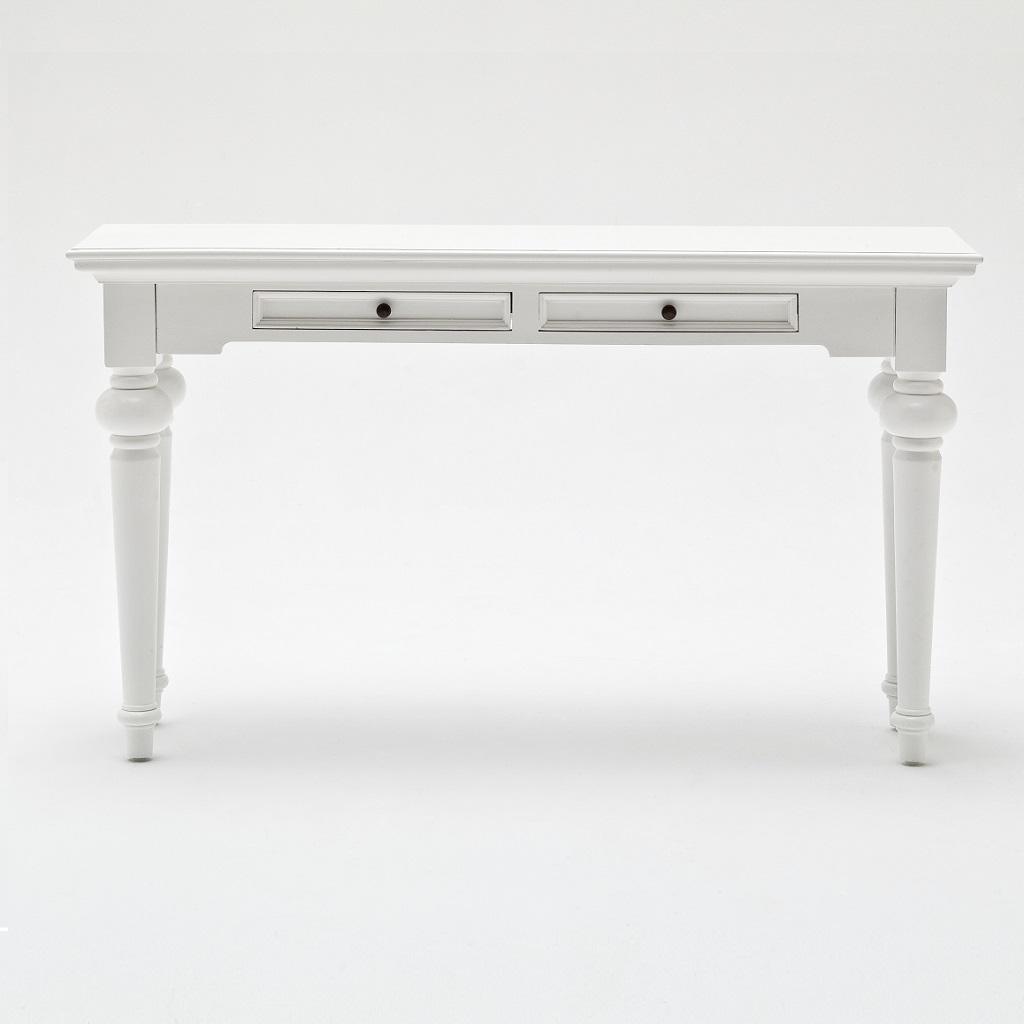 Country White Console Table