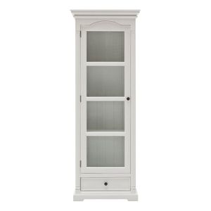Country White Display Cabinet