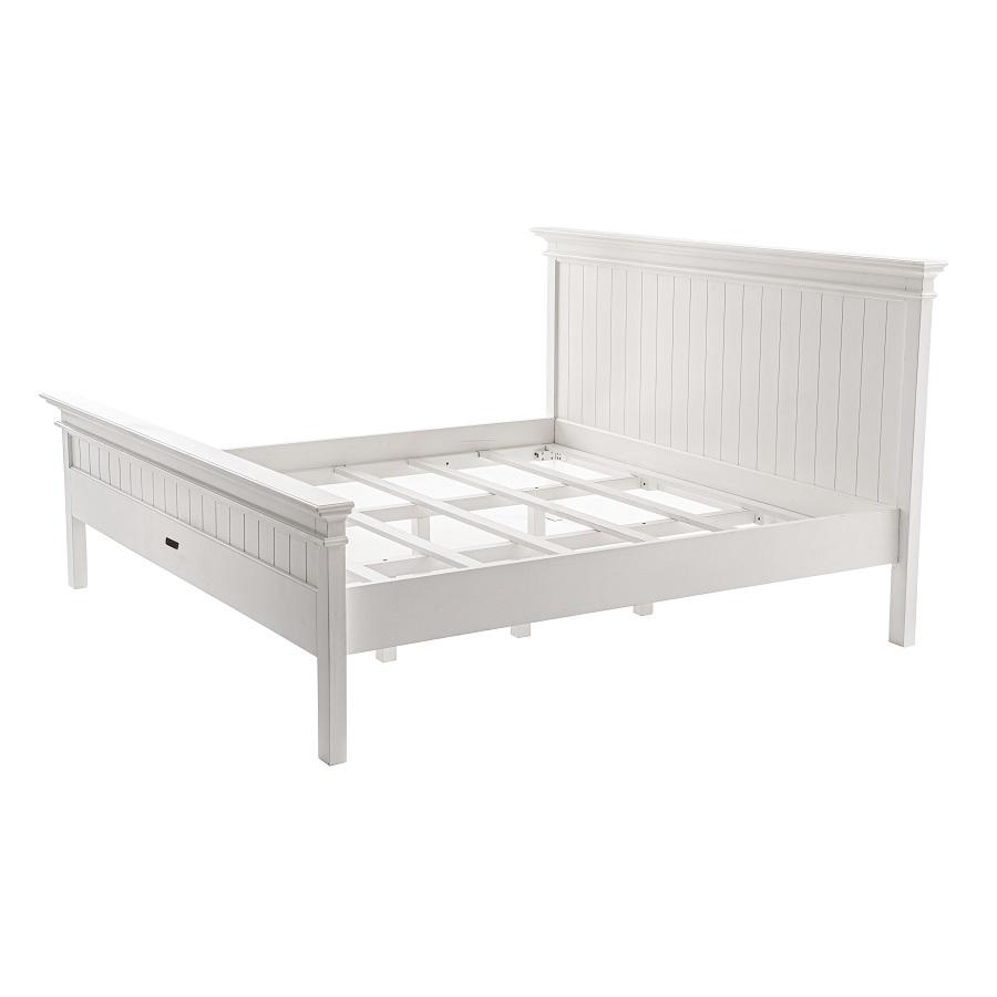 Rustic White Double Bed