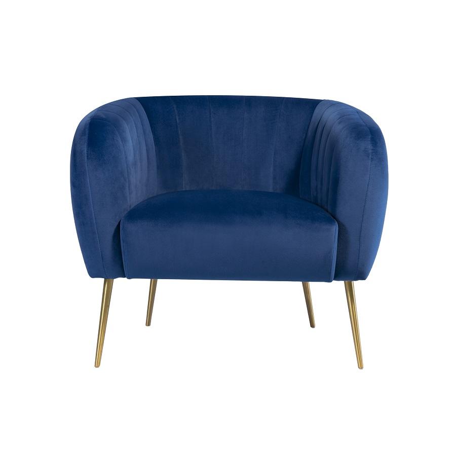 Naples Plush Velvet Armchair