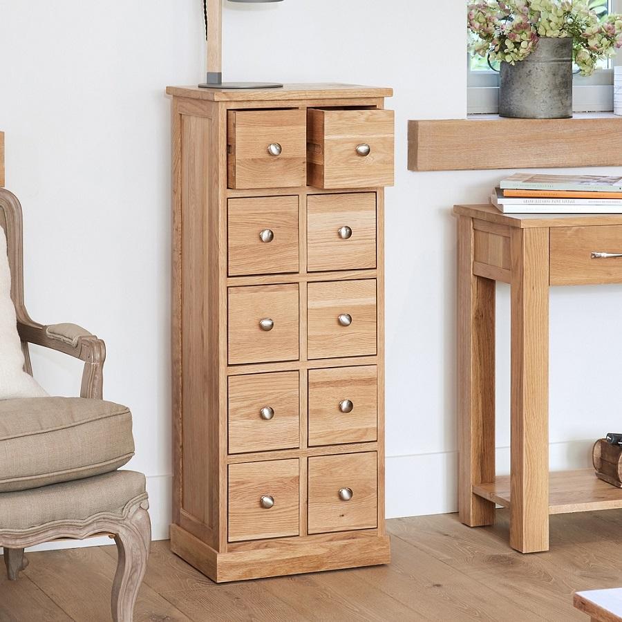 Classic Oak DVD And CD Storage Cabinet