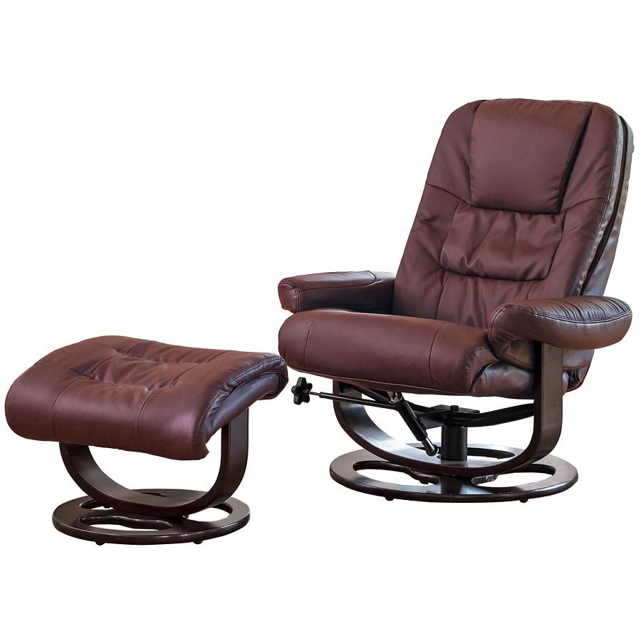 Swivel Recliner with Foot Stool
